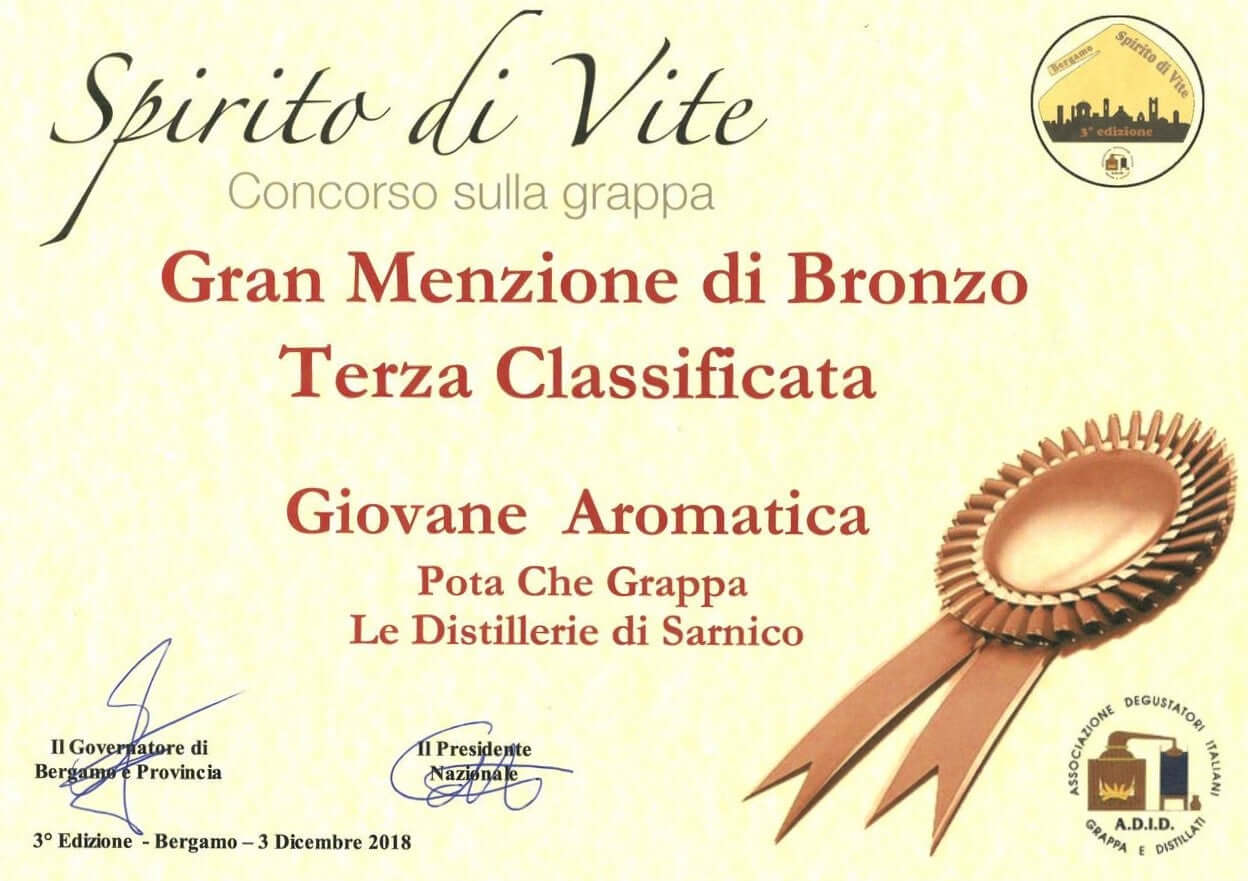 Spirito di Vite Menzione Bronzo