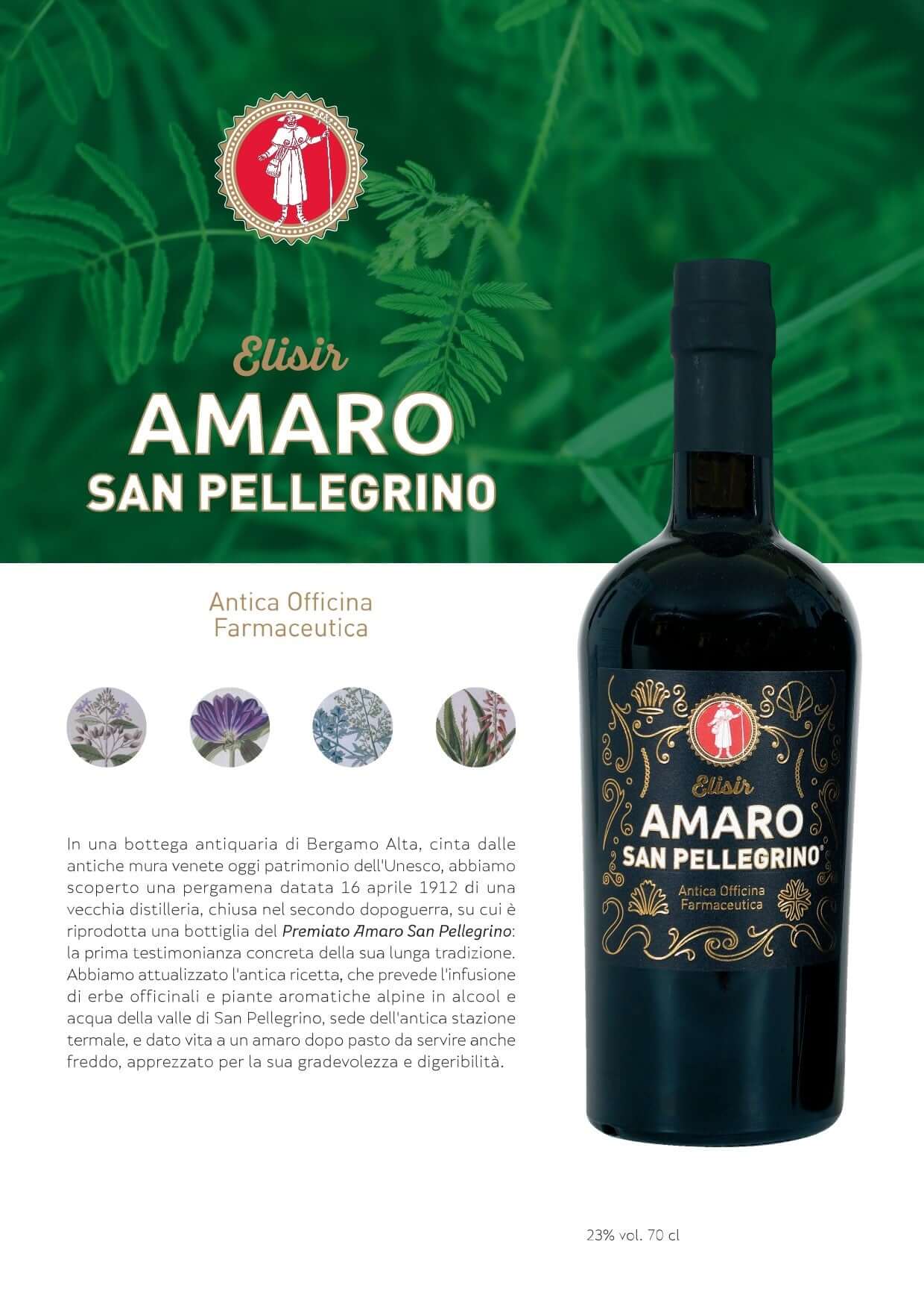 Scheda Amaro San Pellegrino - Le Distillerie di Sarnico 1886