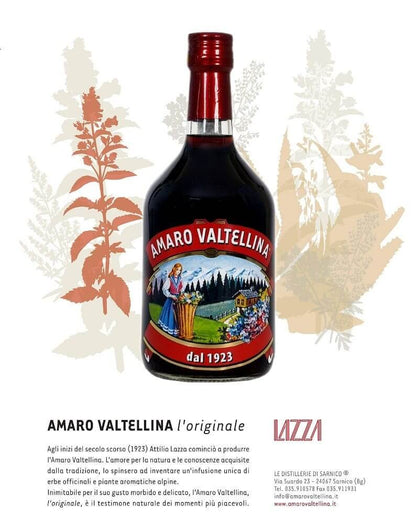Scheda Amaro Valtellina - Le Distillerie di Sarnico 1886